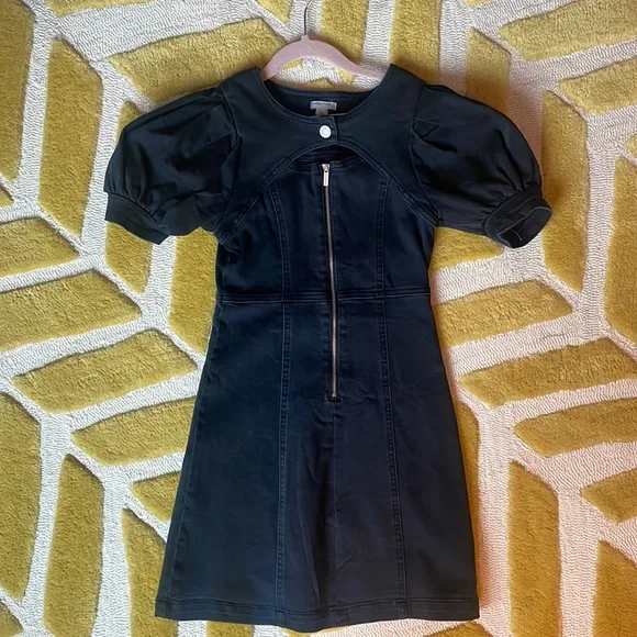 Habitual Dresses | Habitual Girls Stetch Denim Dress Size 12 | Color: Black | Size: 12g | Jinnielieb's Closet